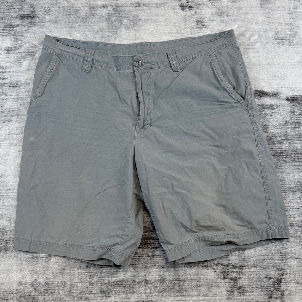 Columbia Mens Grey Cotton Casual Hiking Shorts AM4471 Size 36W‎ 10L